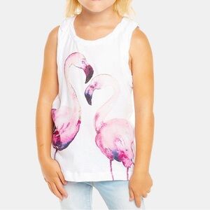 NWOT- CHASER Girls' Flamingo Love Tank